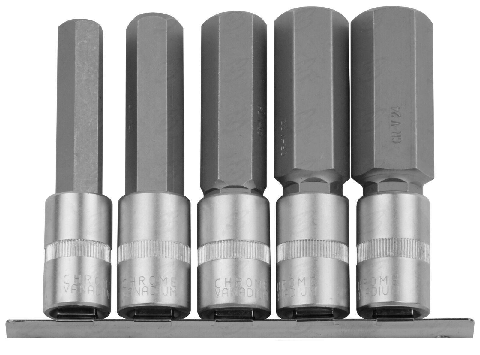 TOOLZONE 5PCS 1/2" DRIVE EXTRA LARGE HEX BIT SOCKETS H14 - H24