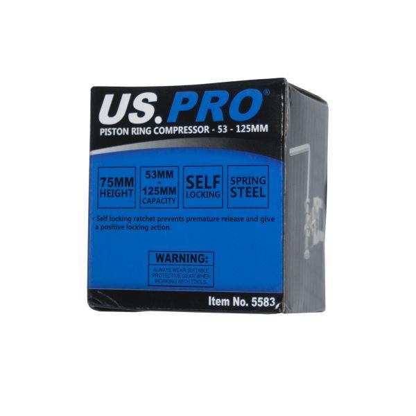 Us Pro Piston Ring Compressor 75mm ( Diameter 53mm - 125mm )  5583
