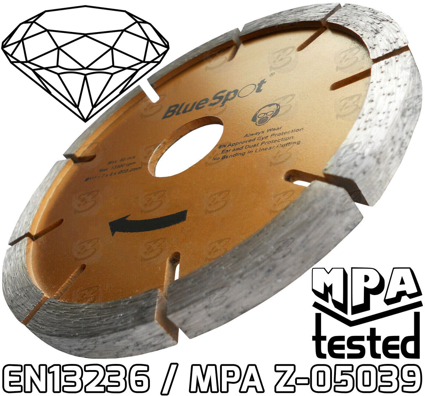 BlueSpot 4.5" ( 115mm ) Diamond Mortar Raking Disc ( x 1 ) 19536 ( x 1 )