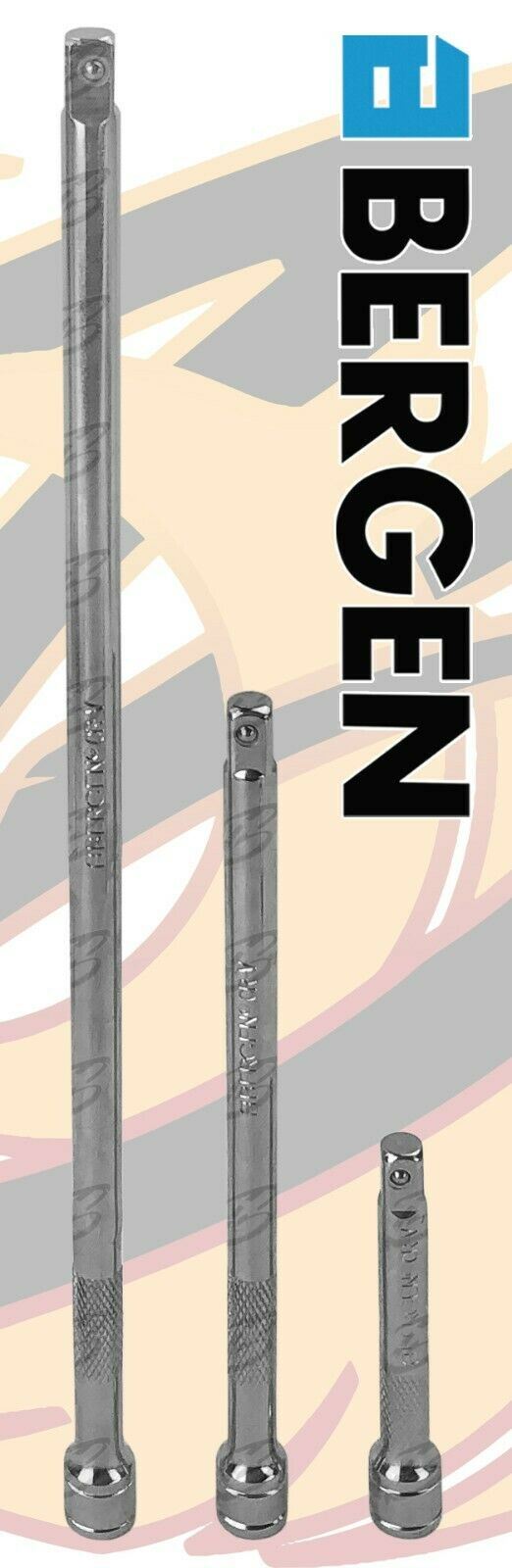US PRO 3PCS 1/4" DRIVE EXTENSION BARS 75MM - 250MM