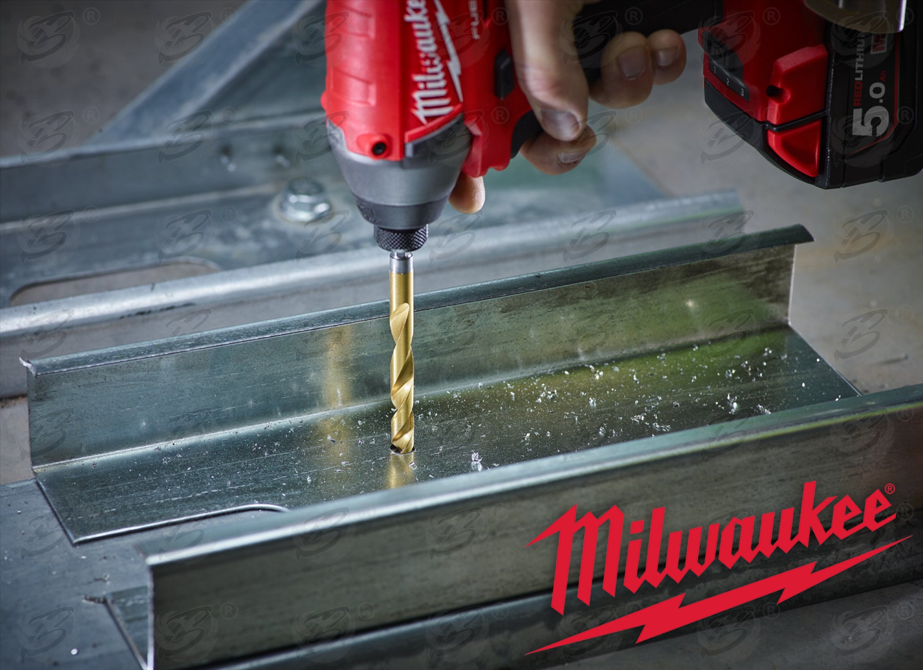 MILWAUKEE 6.5MM HSS TITANIUM METAL RED HEX DRILL BIT