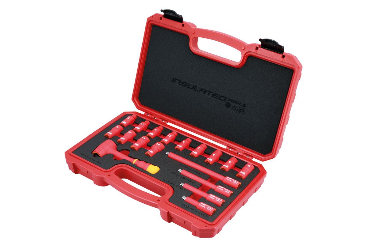 Laser 18 Piece 1/4" Drive Insulated Socket Set  6145