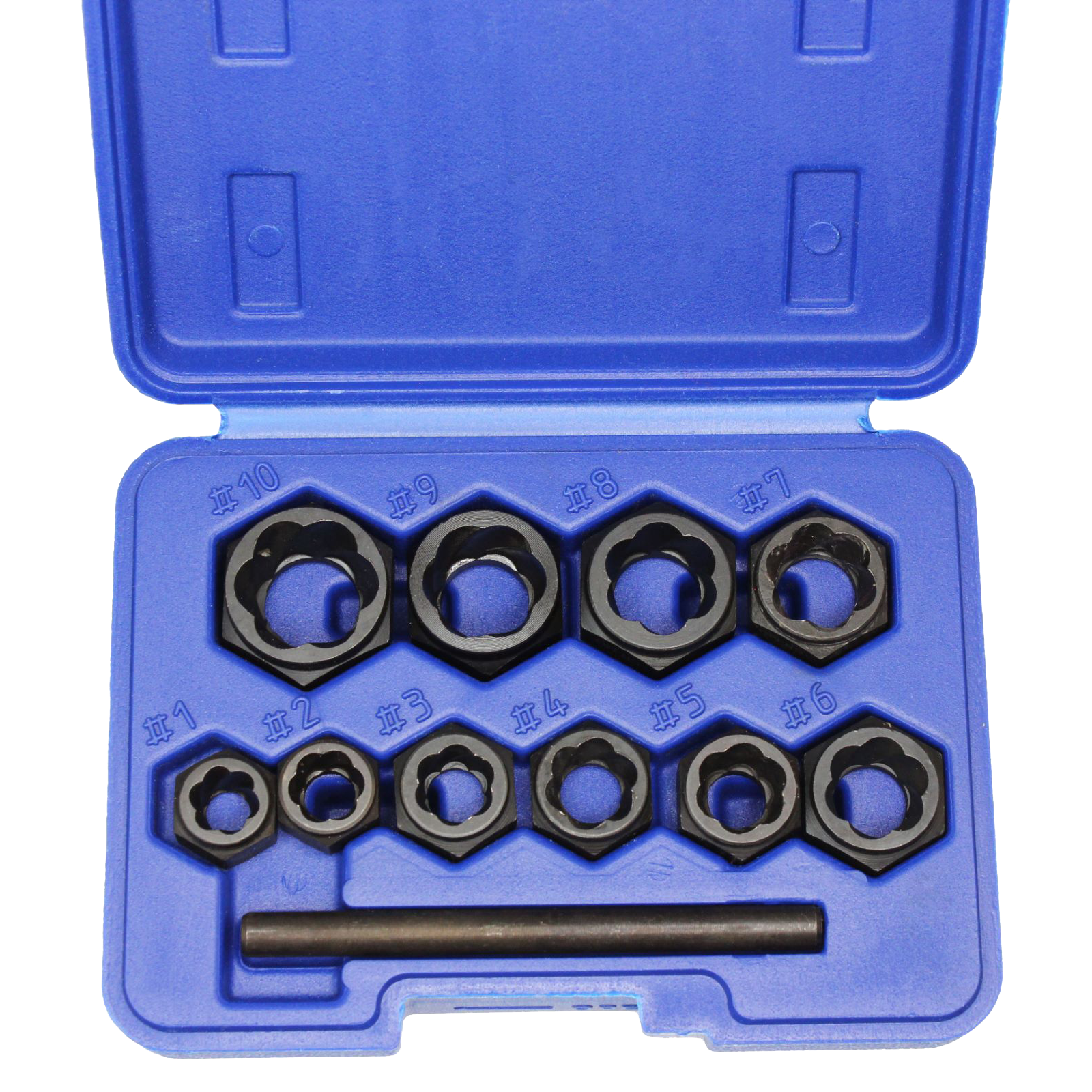 US PRO 11PC IMPACT NUT STYLE BOLT EXTRACTOR SET