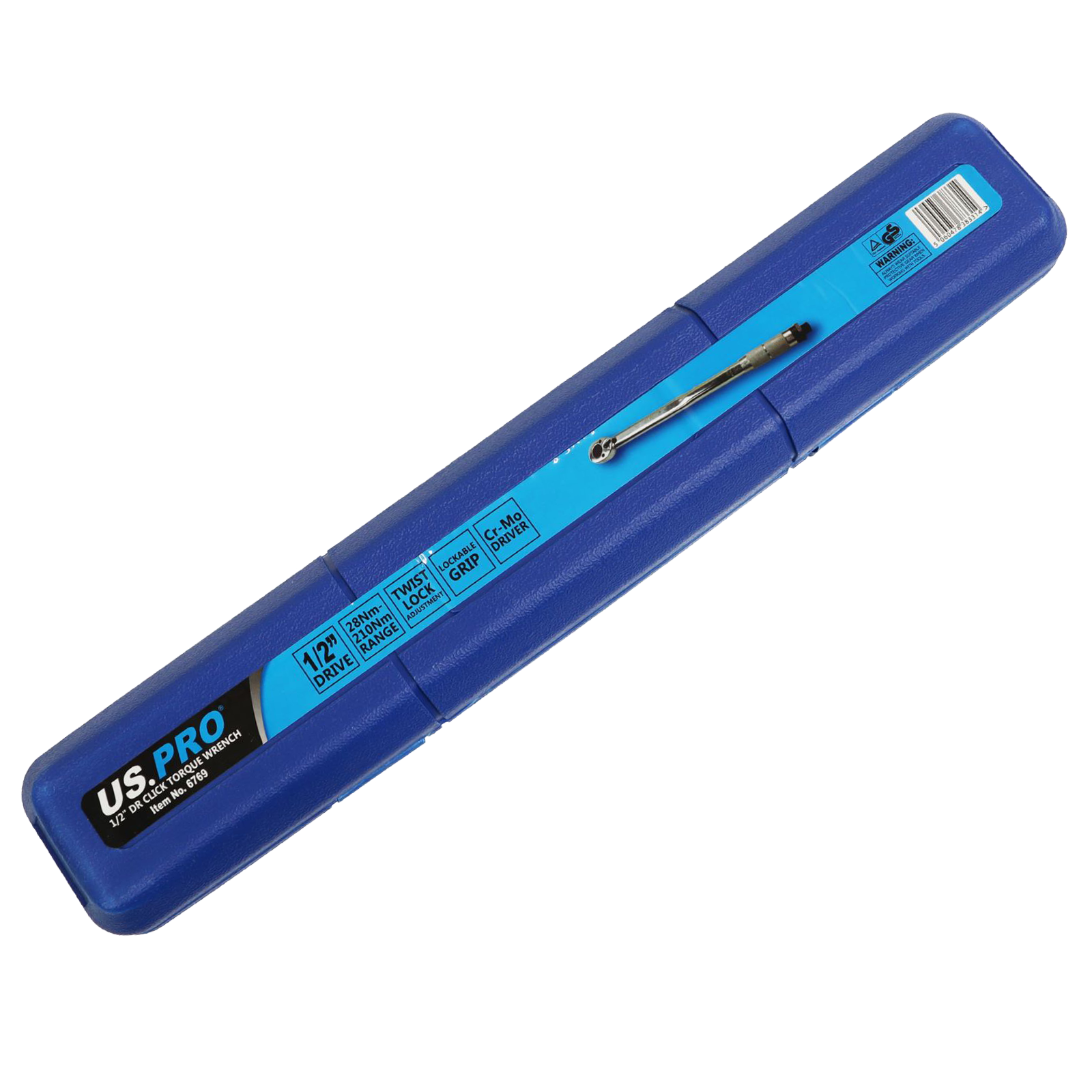 US Pro 1/2" Drive Click Torque Wrench 28-210Nm  6769