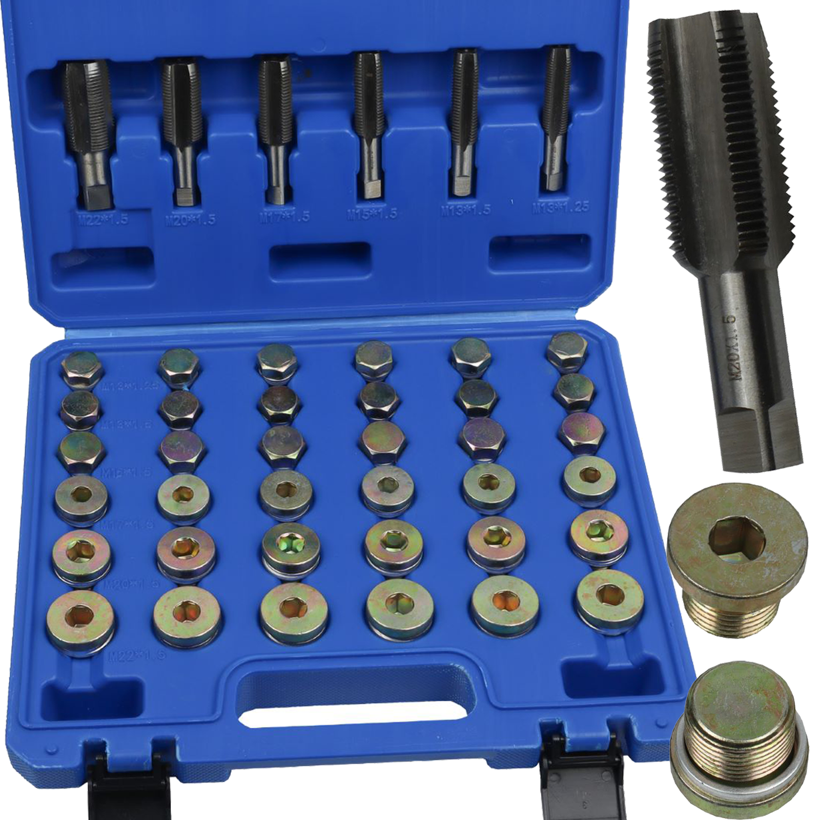 US Pro 114 Piece Oil Drain Repair Kit  3008