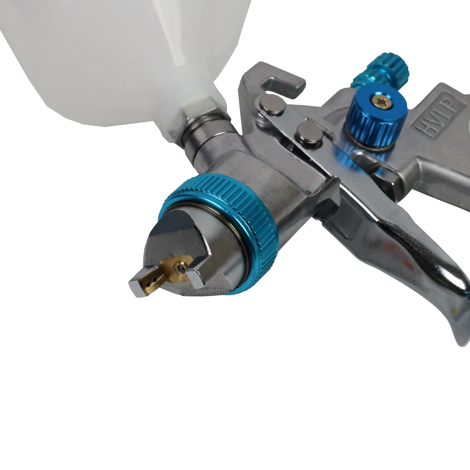 US PRO BLUE HVLP GRAVITY SPRAY GUN 600ML CUP 1.4MM NOZZLE