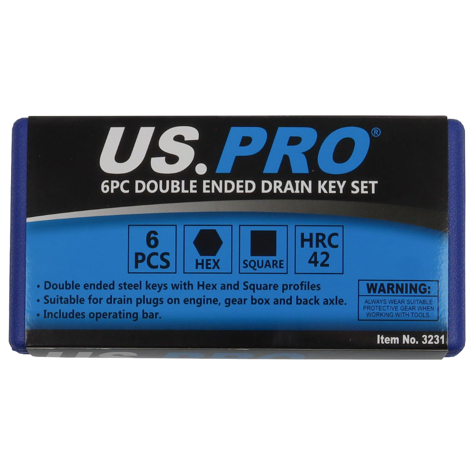 NEILSEN 16L OIL DRAIN PAN & US PRO 12PCS 3/8" DRIVE DRAIN PLUG KEY SET