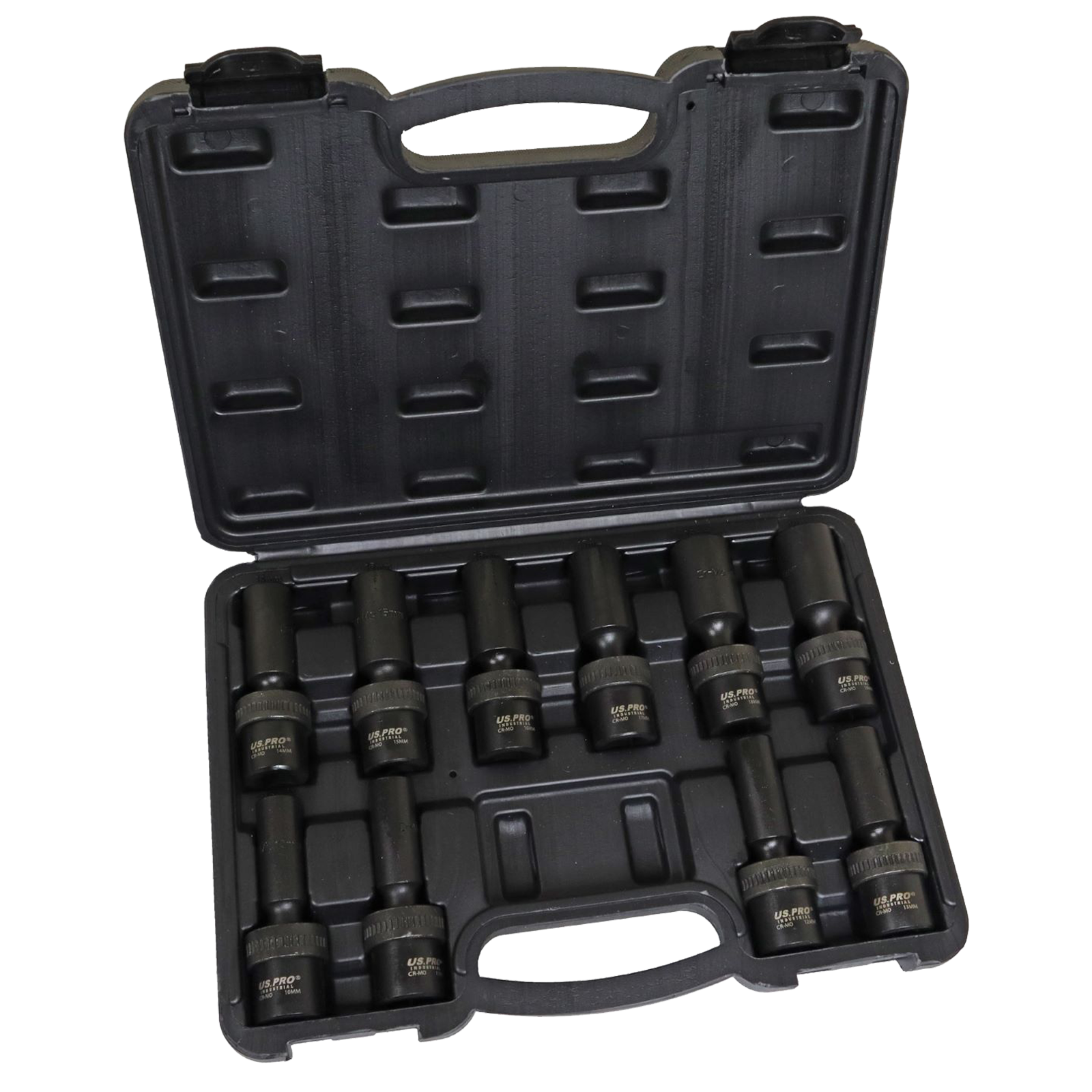 US Pro 10 Piece 1/2" Drive Swivel Impact Deep Sockets ( 3971 )