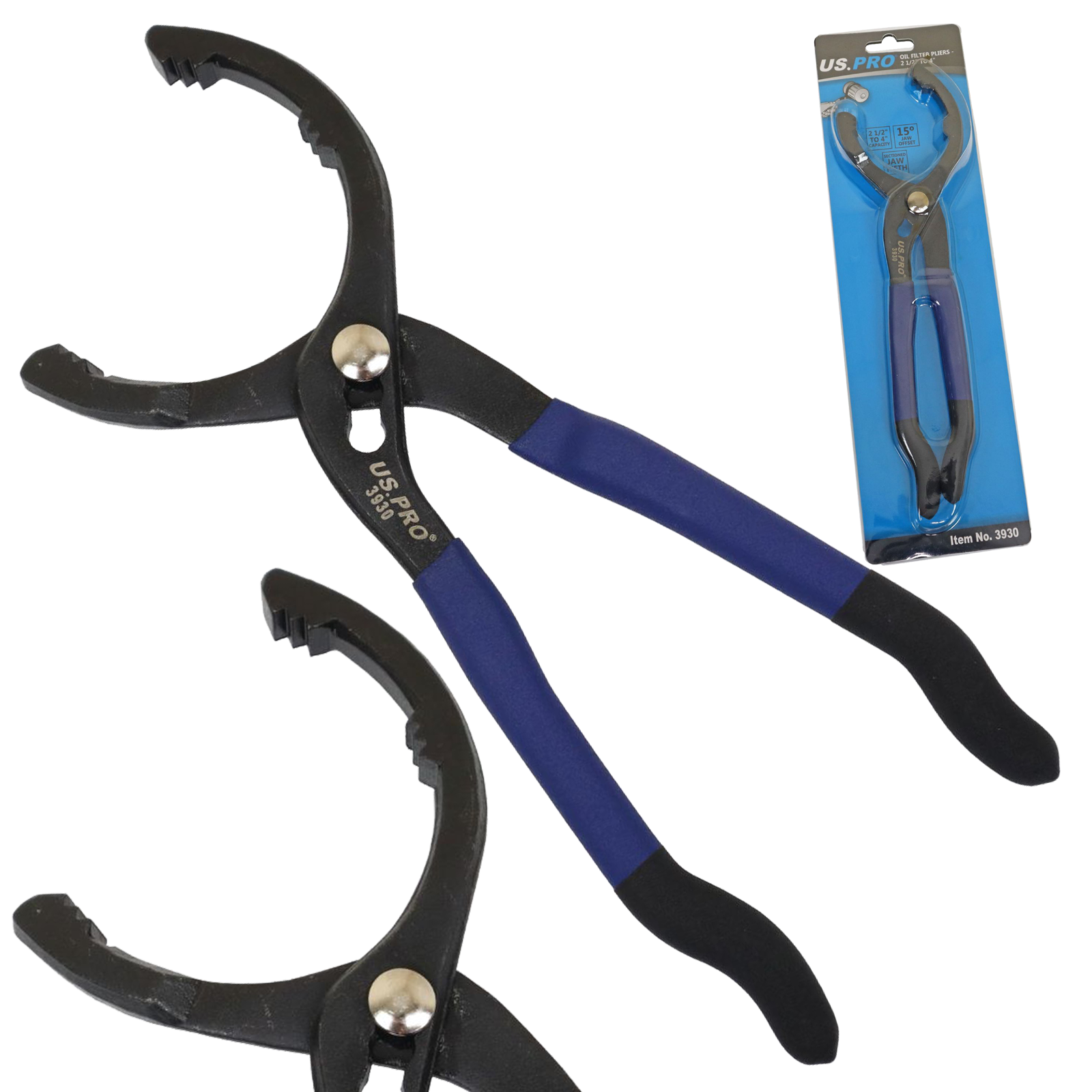US Pro Oil Filter Pliers - 60mm To 102mm  3930