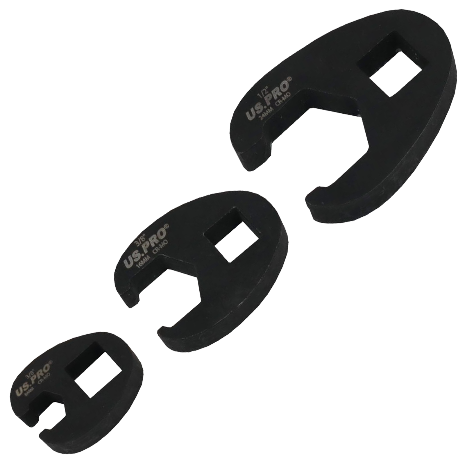 US PRO 15PC 3/8" & 1/2" DR HEAVY DUTY METRIC CROWFOOT WRENCH SET