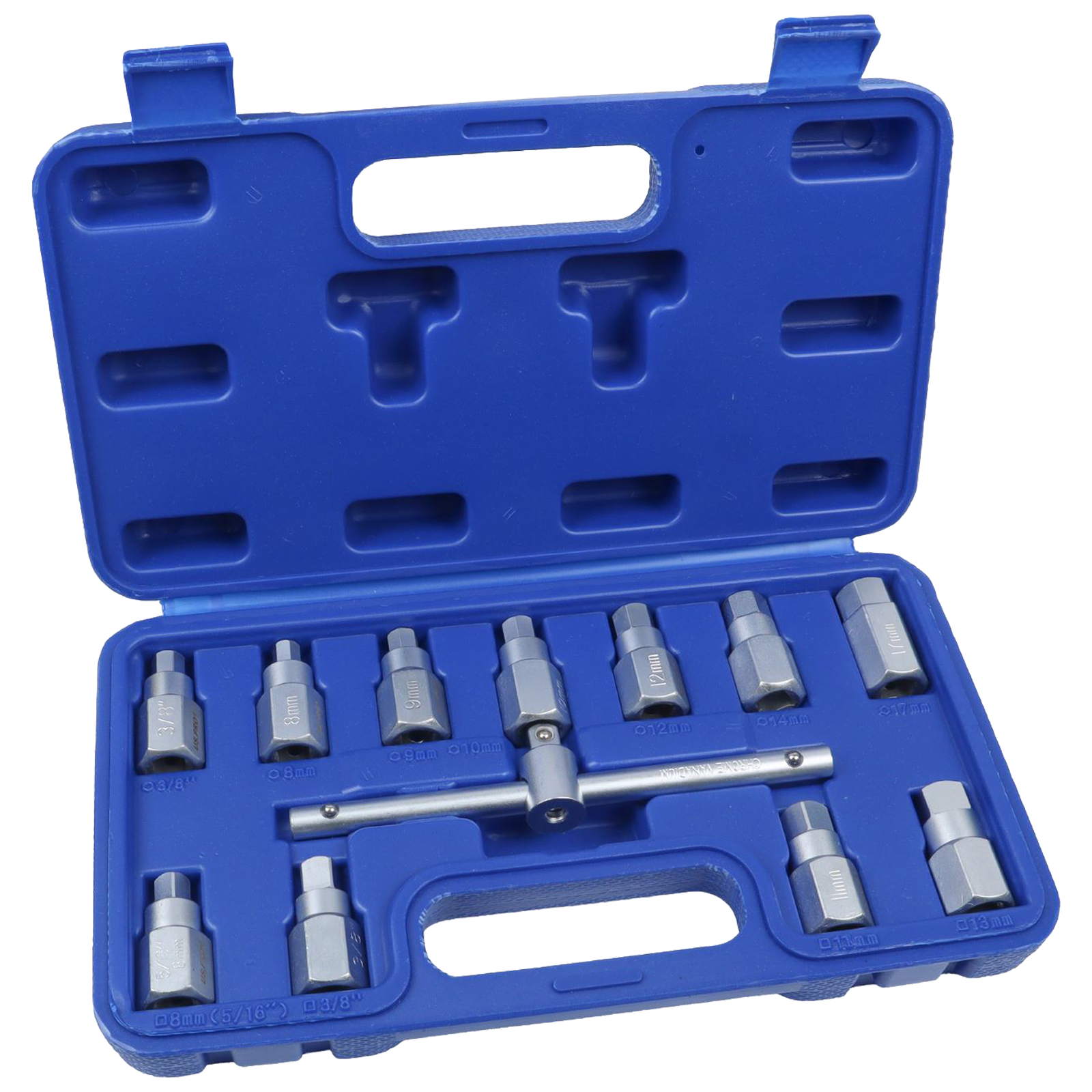 NEILSEN 16L OIL DRAIN PAN & US PRO 21PCS MASTER DRAIN PLUG KEY SET