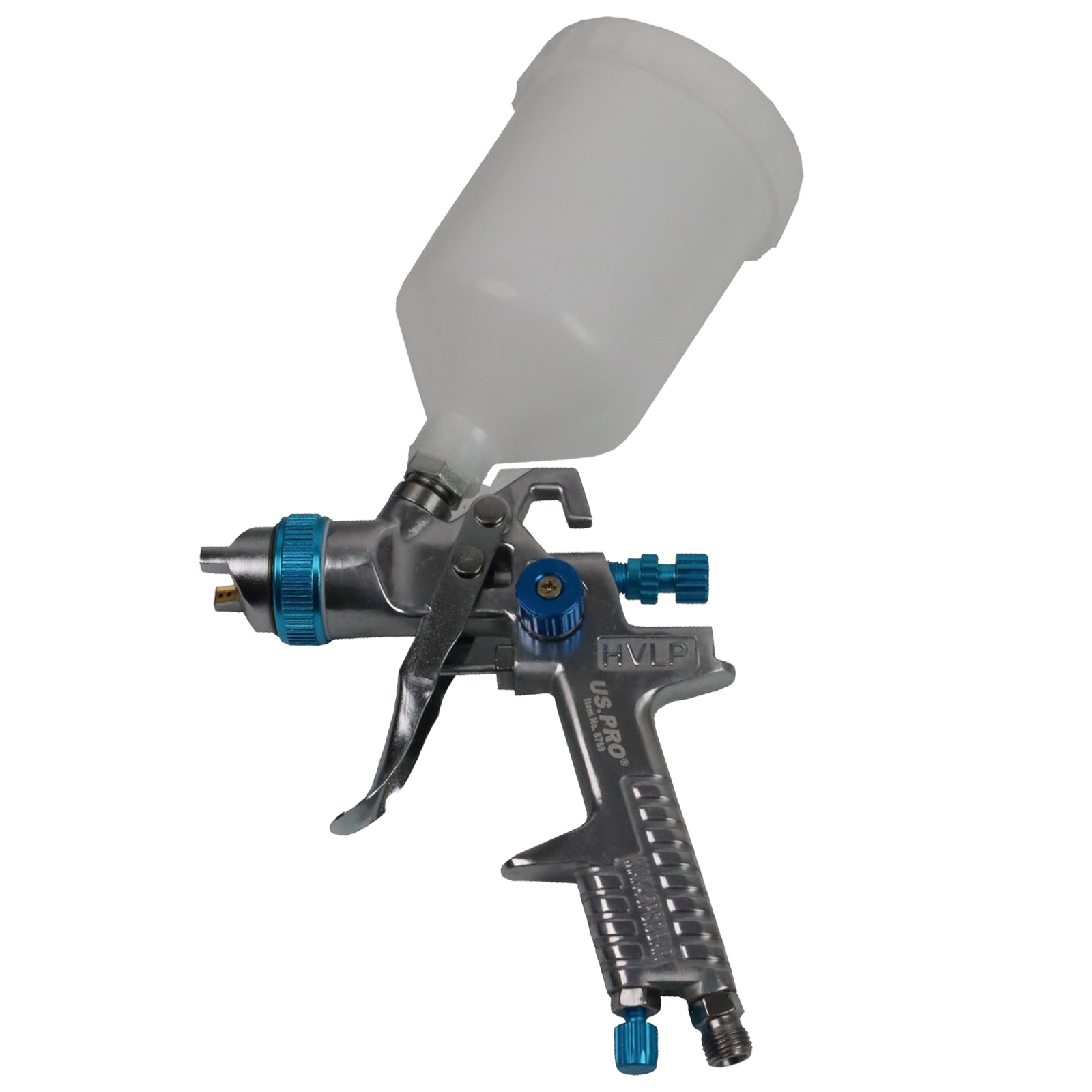 US Pro Blue Hvlp Gravity Spray Gun 600ml Cup 1.4mm Nozzle  8769