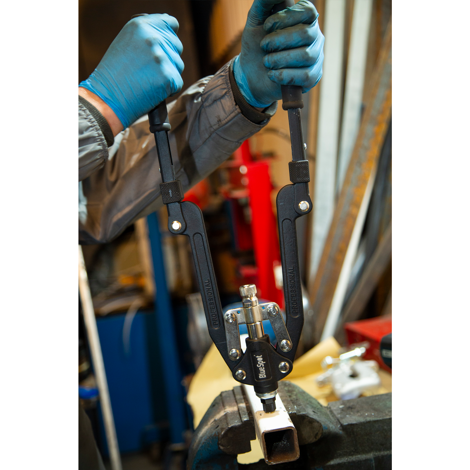 BlueSpot Long Arm Rivet (3.2-6.4) And Nut Riveter (M4-M10) Set ( 09108 )