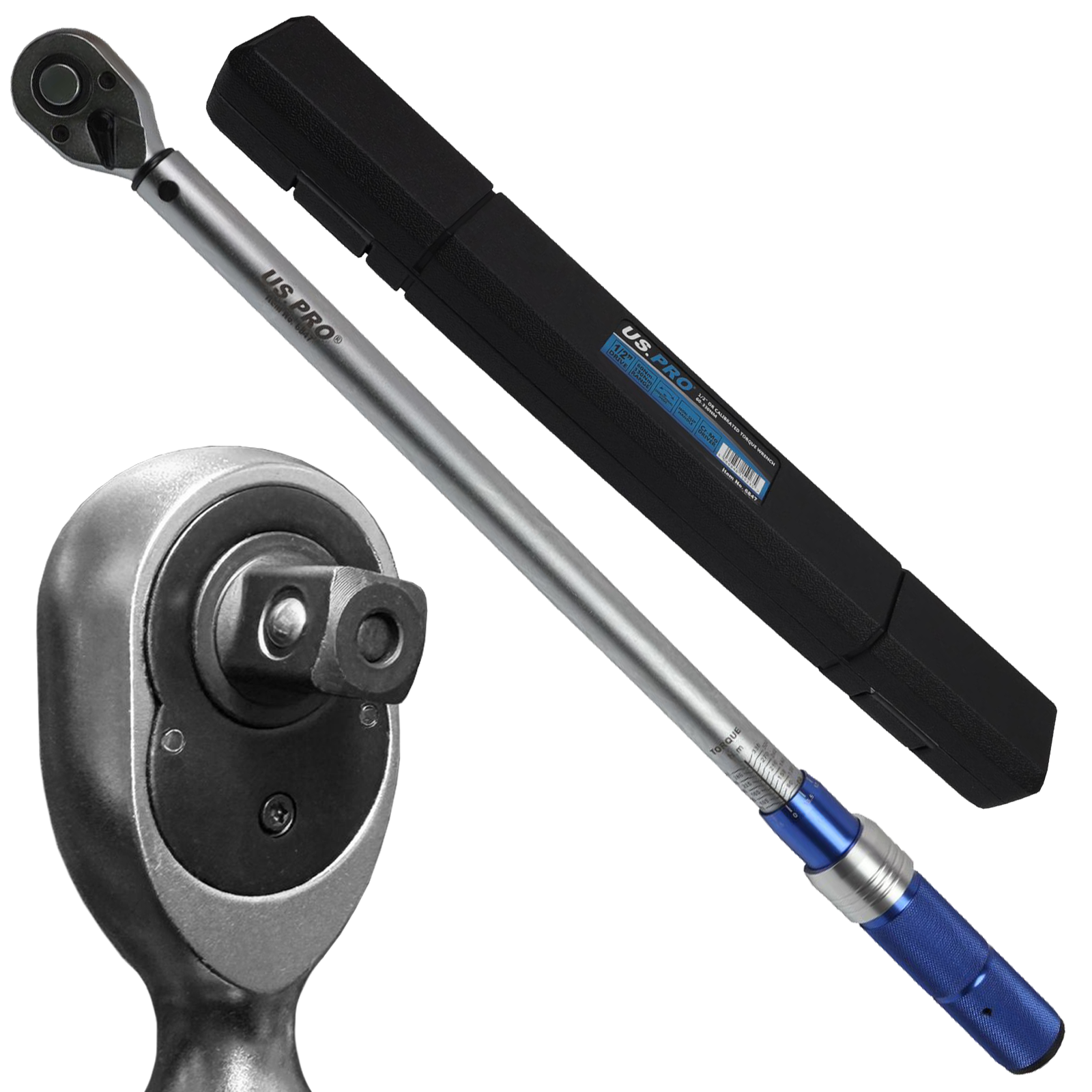 US Pro 1/2" Drive Calibrated Torque Wrench 60-330Nm  6847