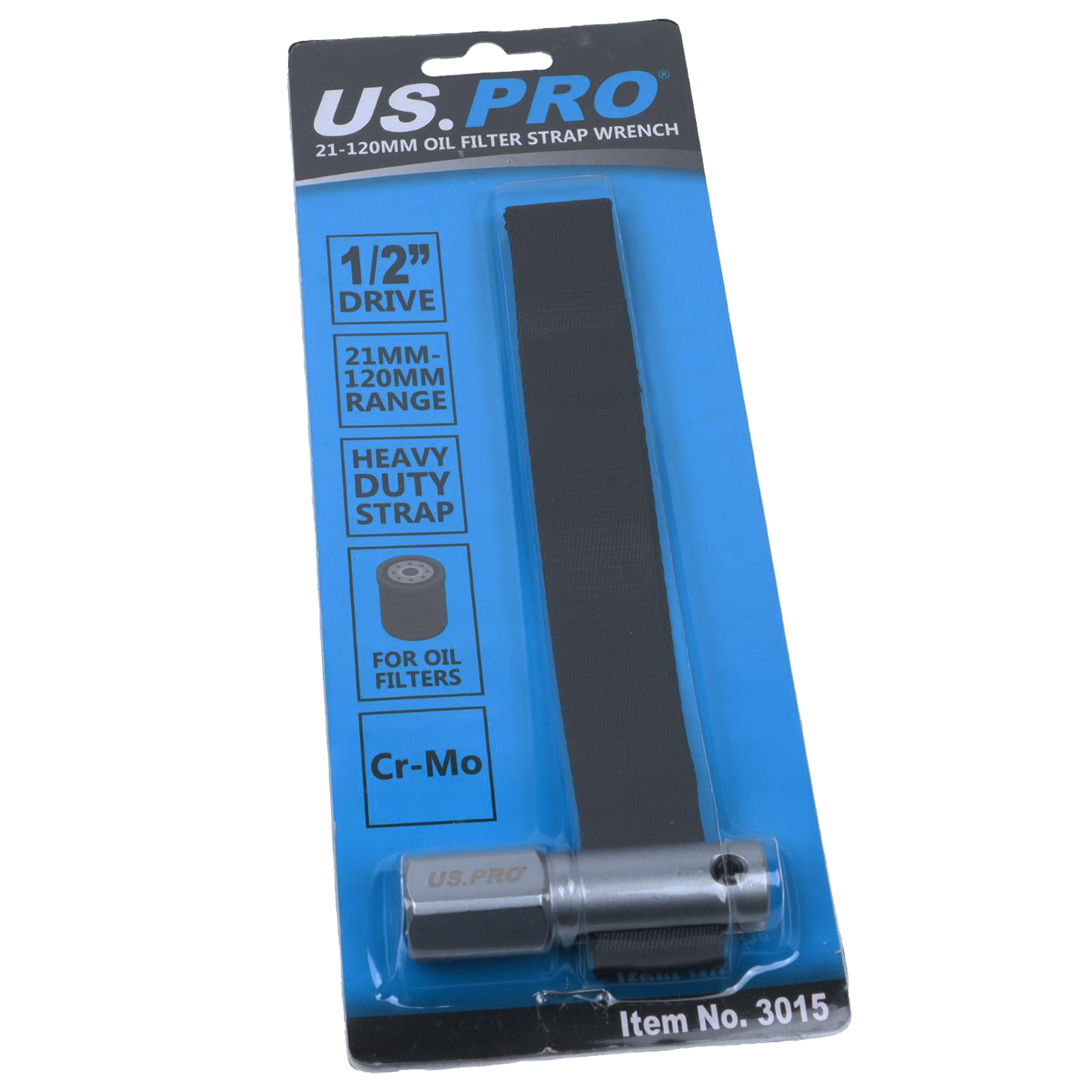 US Pro 21mm - 120mm Oil Filter Strap Wrench  3015