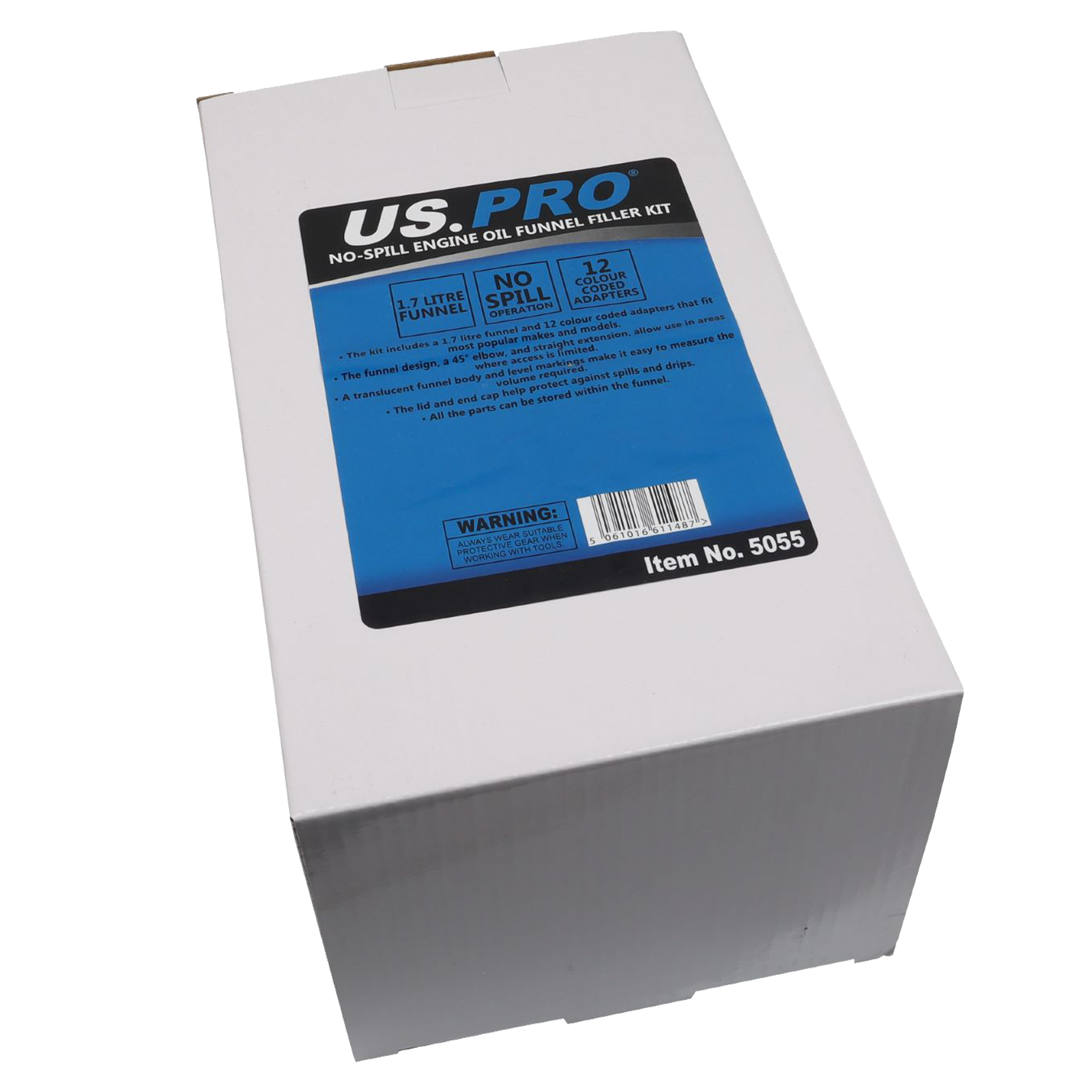 US PRO NO-SPILL ENGINE OIL FUNNEL FILLER KIT