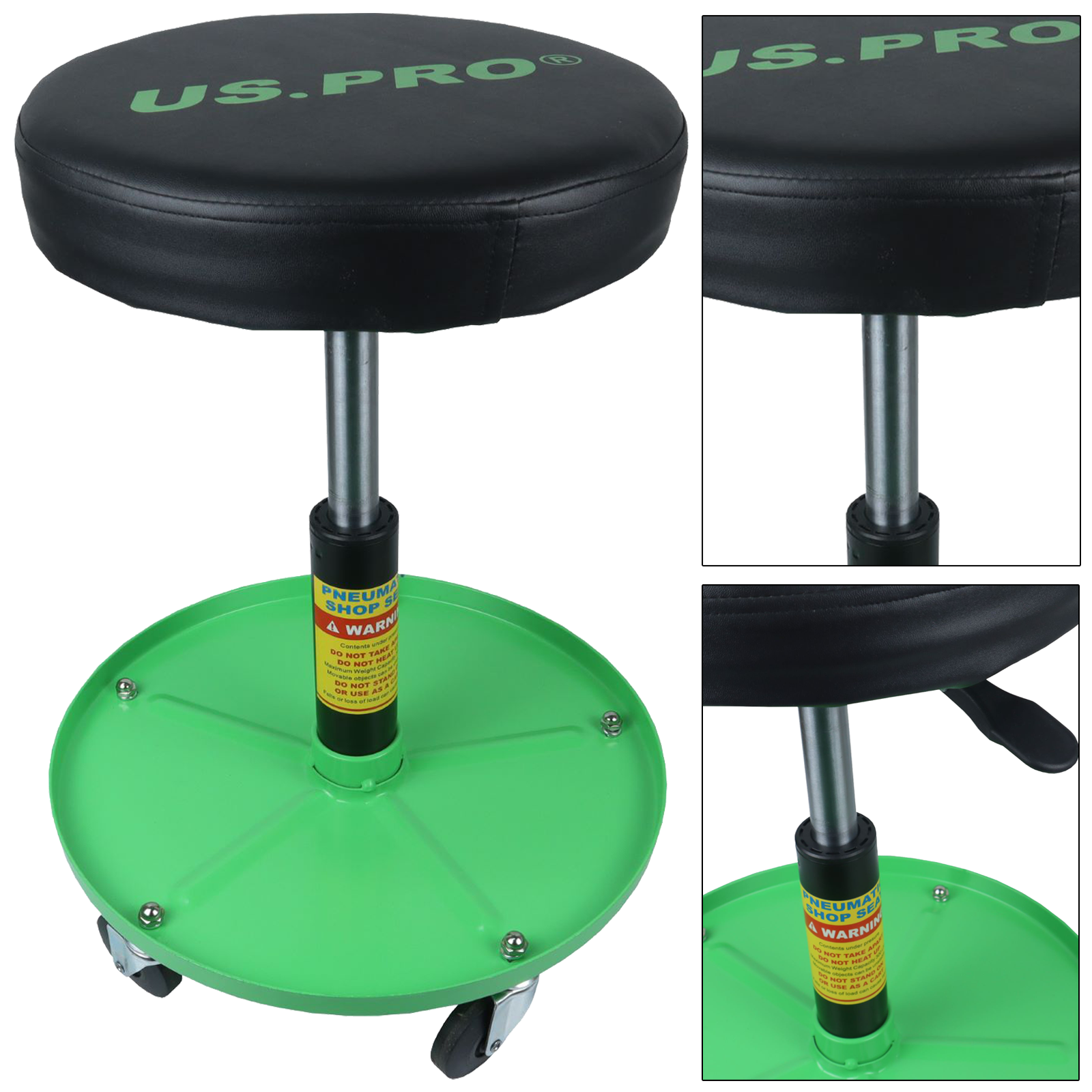 US Pro Mechanics Rolling Stool - Adjustable Height ( 5061 )