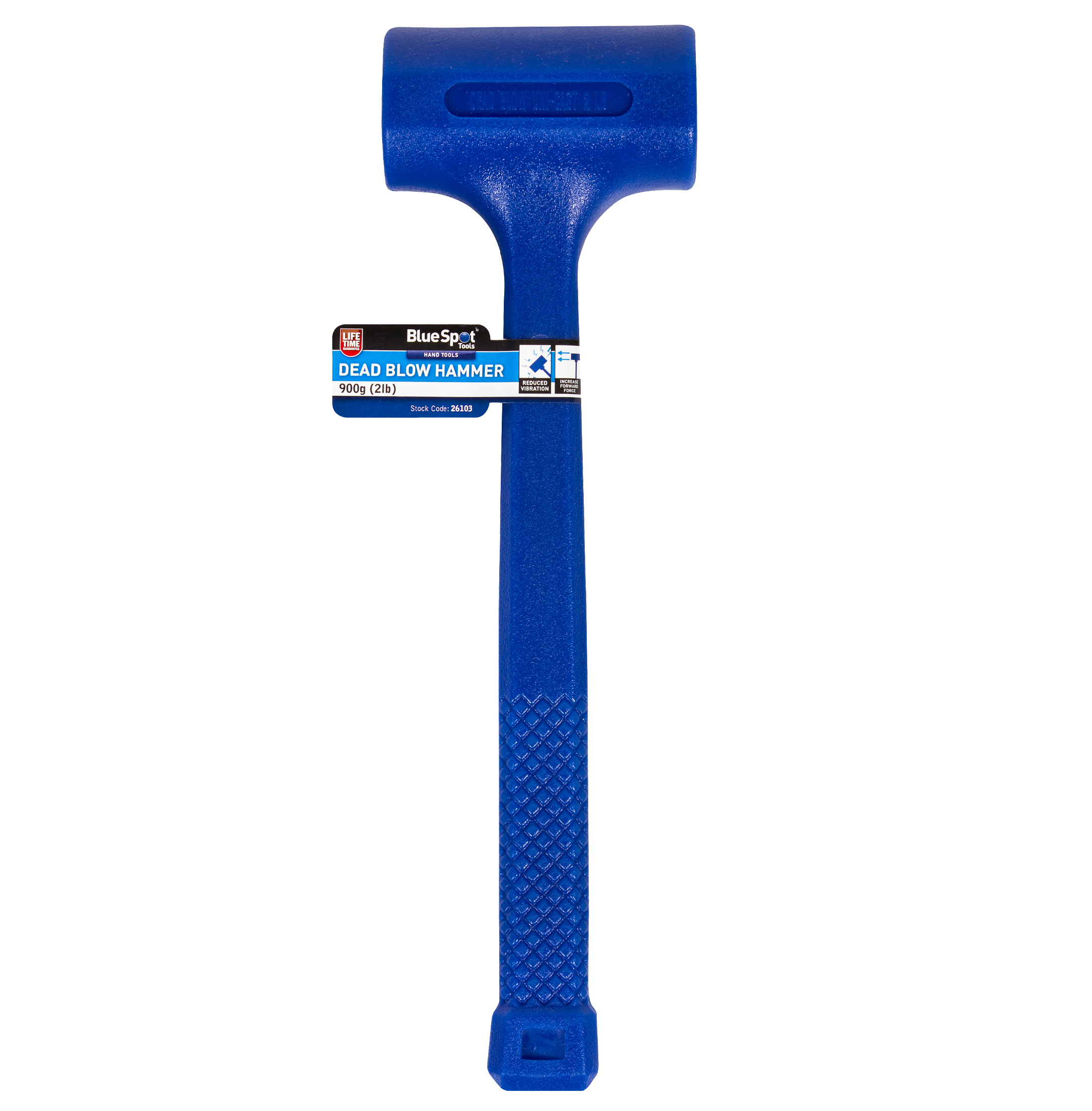 BlueSpot 900G (2Lb) Dead Blow Hammer ( 26103 )