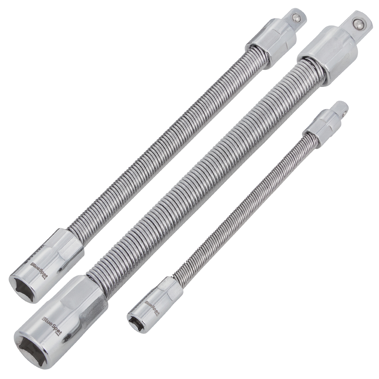 BlueSpot 3 Piece Flexible Extension Bar Set 1/4"-3/8"-1/2" ( 02073 )