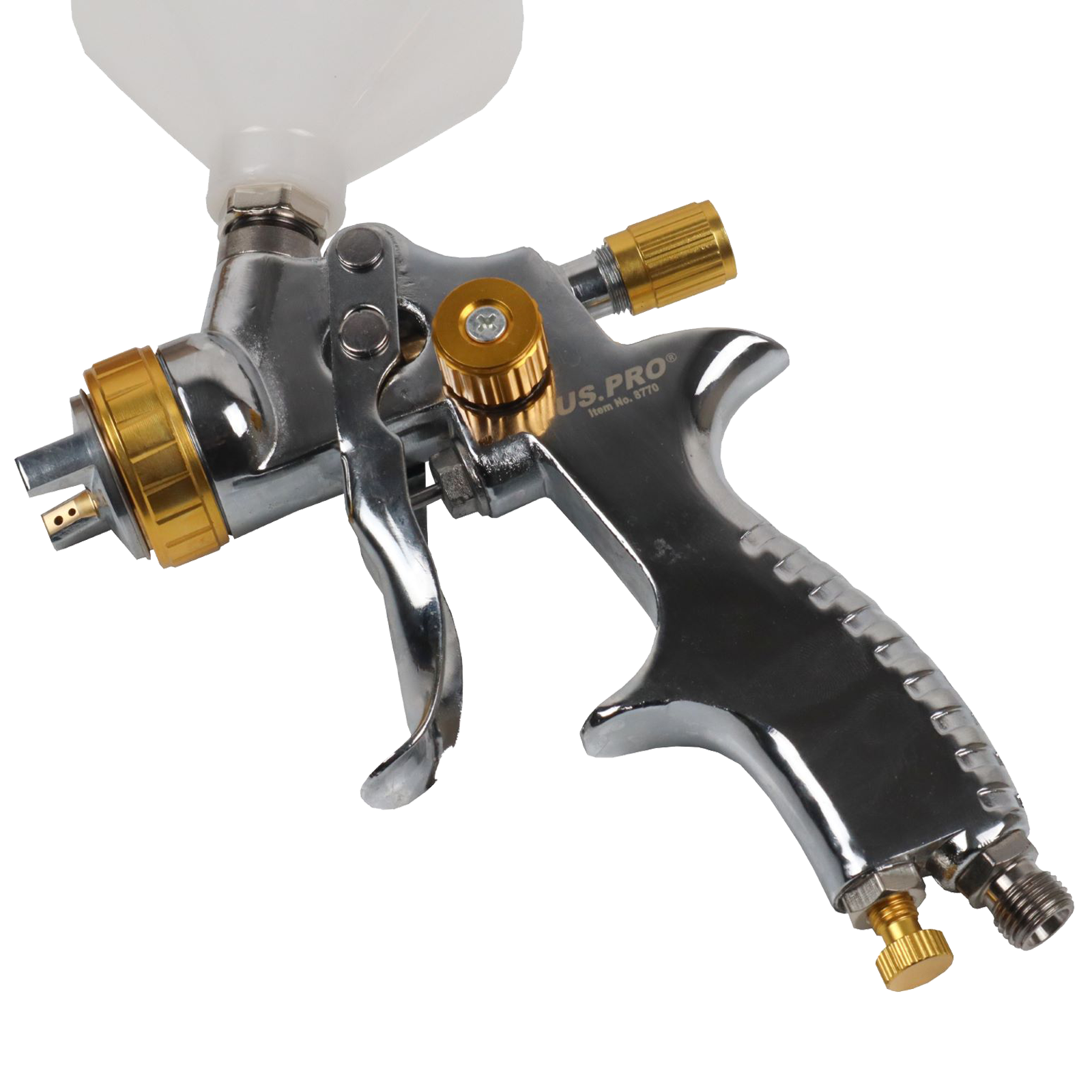 US Pro Golden Lvlp Gravity Spray Gun 600ml Cup 1.4mm Nozzle  8770
