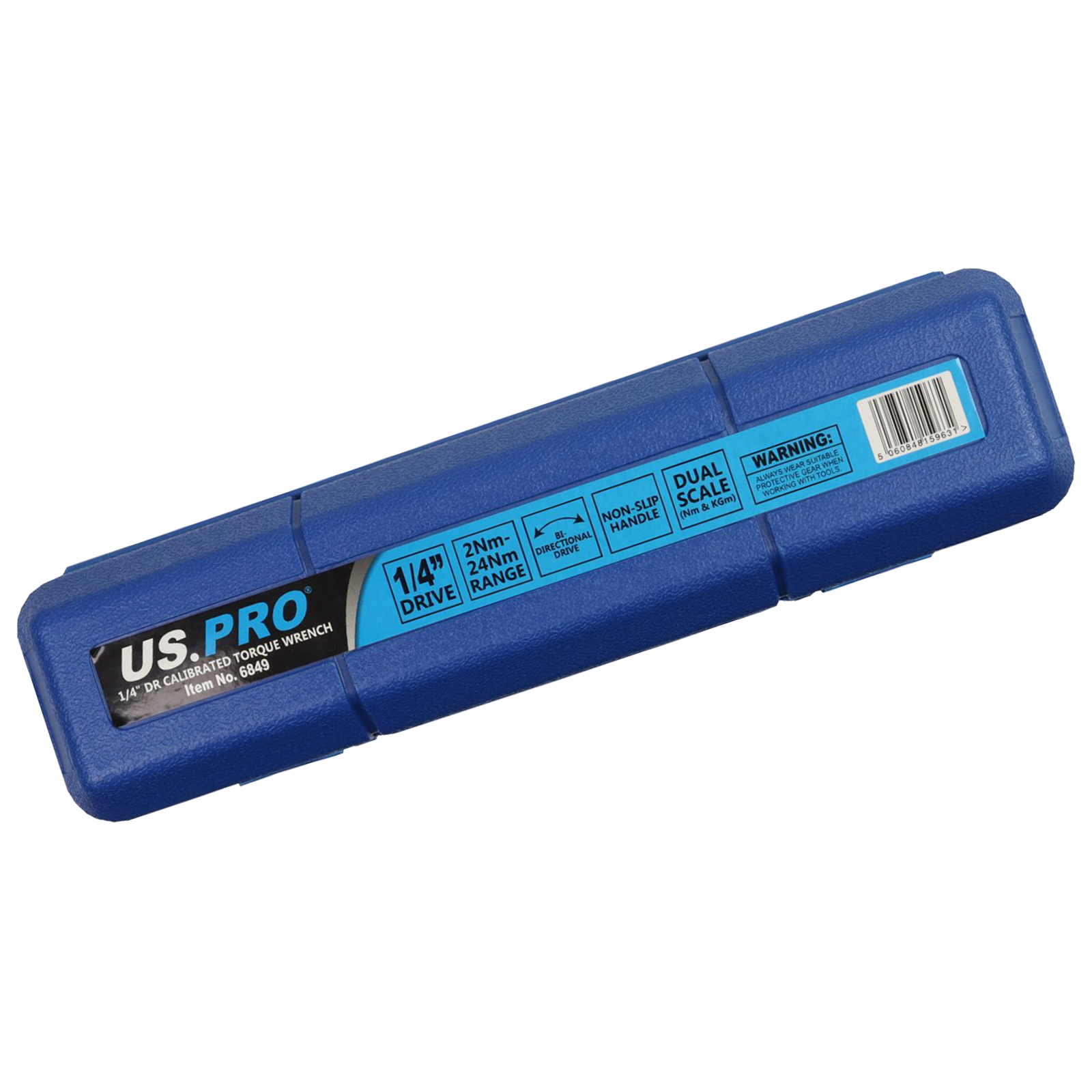 US Pro 1/4" Drive Calibrated Torque Wrench 2 - 24 Nm  6849