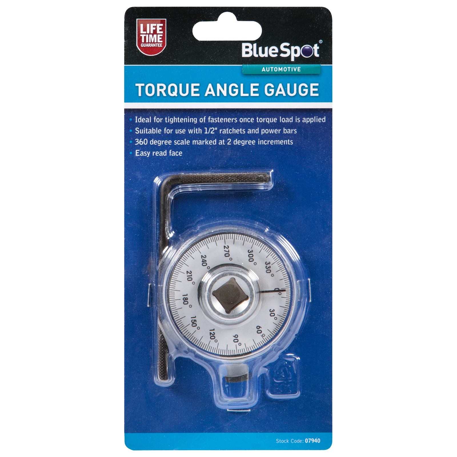 BlueSpot 1/2" Torque Angle Gauge ( 07940 )