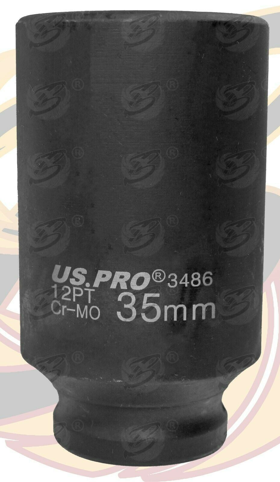 US PRO 35MM 1/2" DRIVE 12 POINT DEEP IMPACT SOCKET ( SINGLE )