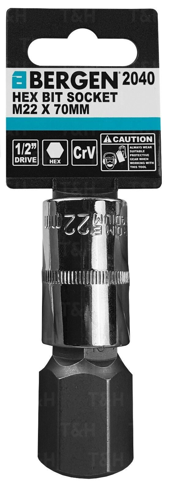 US PRO H22 1/2" DRIVE 55MM LONG HEX BIT SOCKET ( SINGLE )