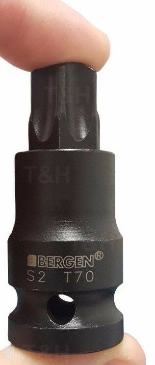 US PRO 10PCS 1/2" DRIVE IMPACT TORX BIT SOCKETS T20 - T70