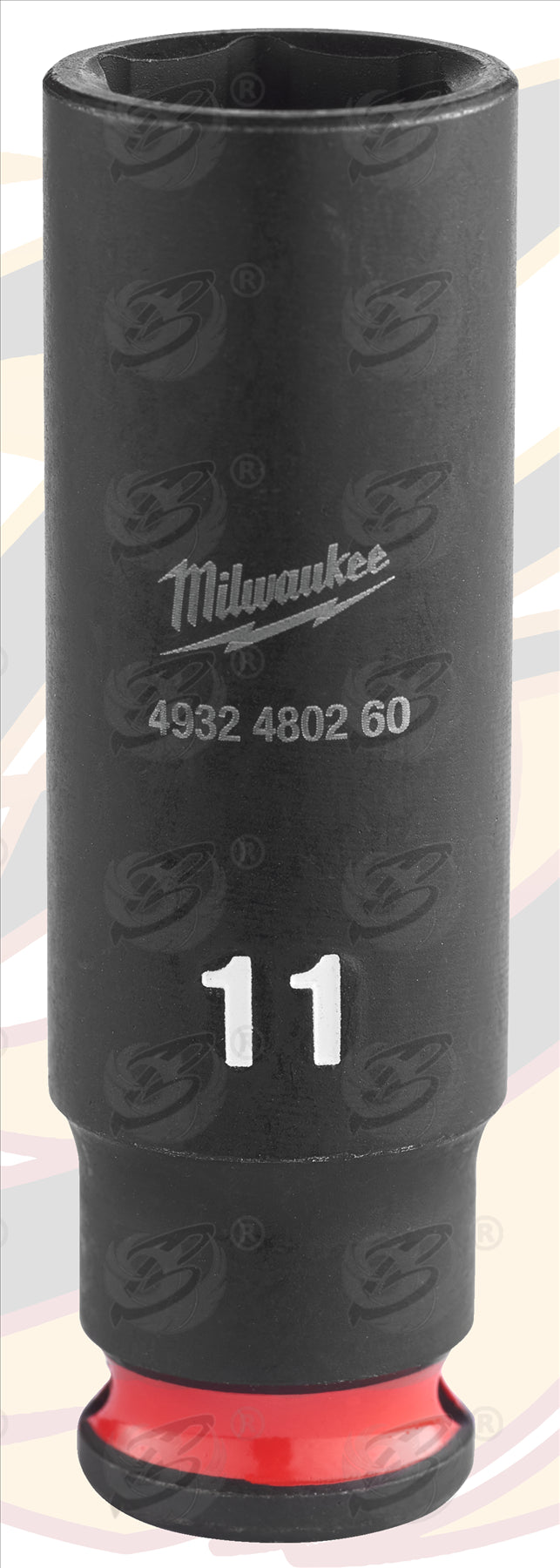 MILWAUKEE 11MM 1/4" DRIVE 6 POINT DEEP IMPACT SOCKET ( SINGLE )