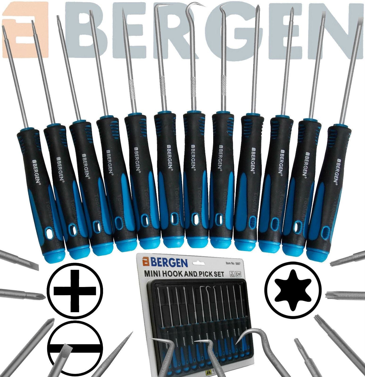 US PRO 12PCS PRECISION HOOK, PICK & SCREWDRIVER SET