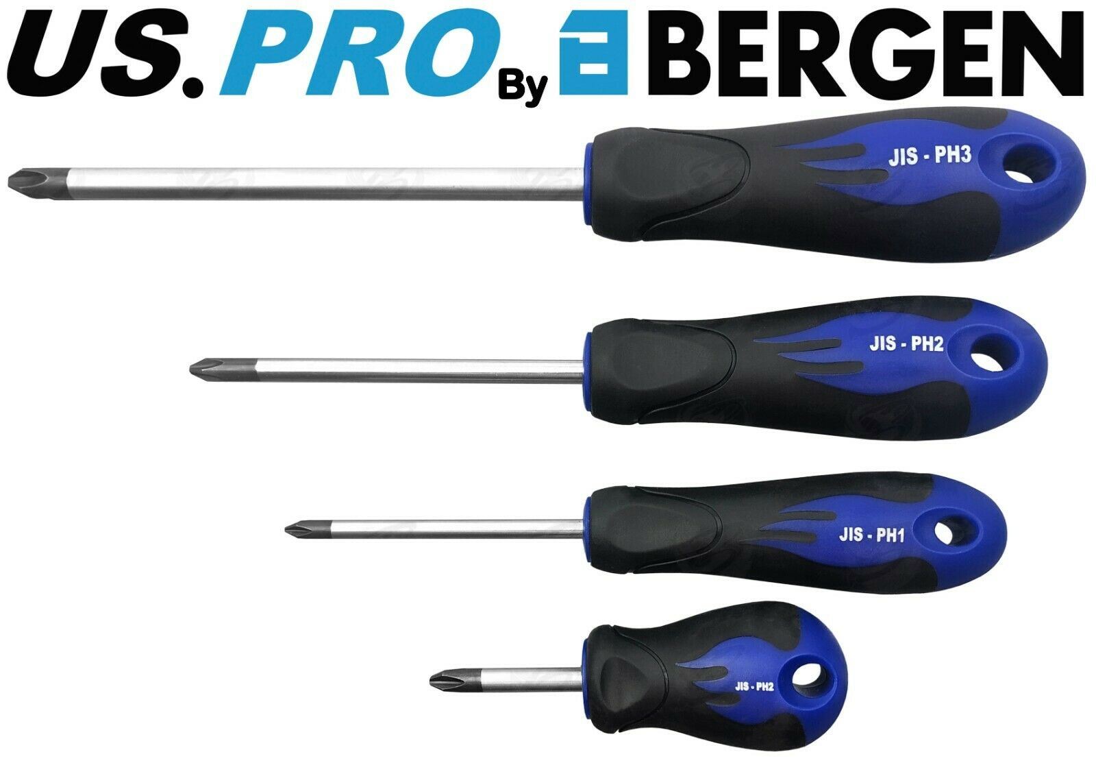 US PRO 4PCS JIS ( JAPANESE INDUSTRIAL SCREWDRIVERS )