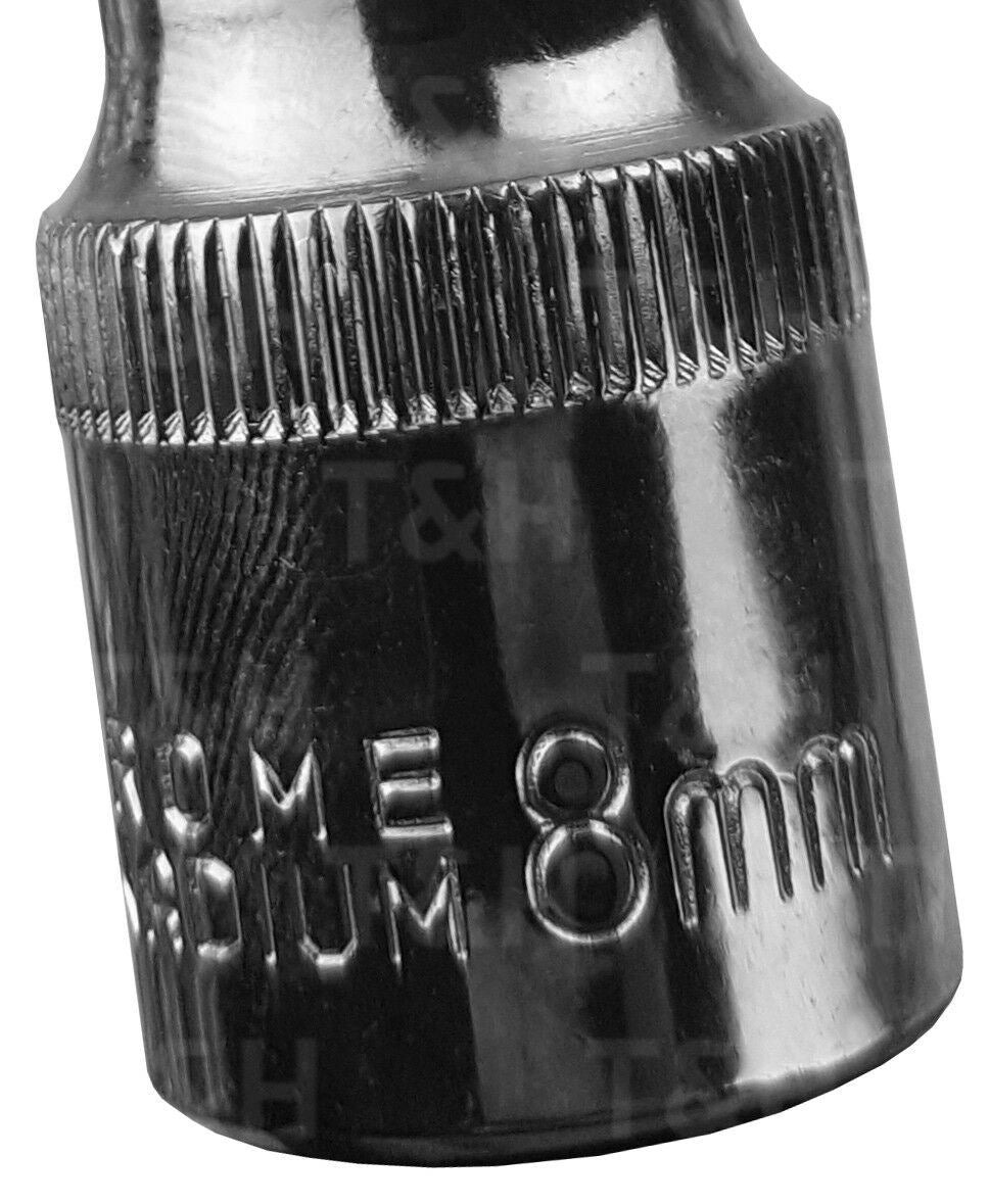US PRO M8 1/2" DRIVE 100MM LONG SPLINE BIT SOCKET ( SINGLE )