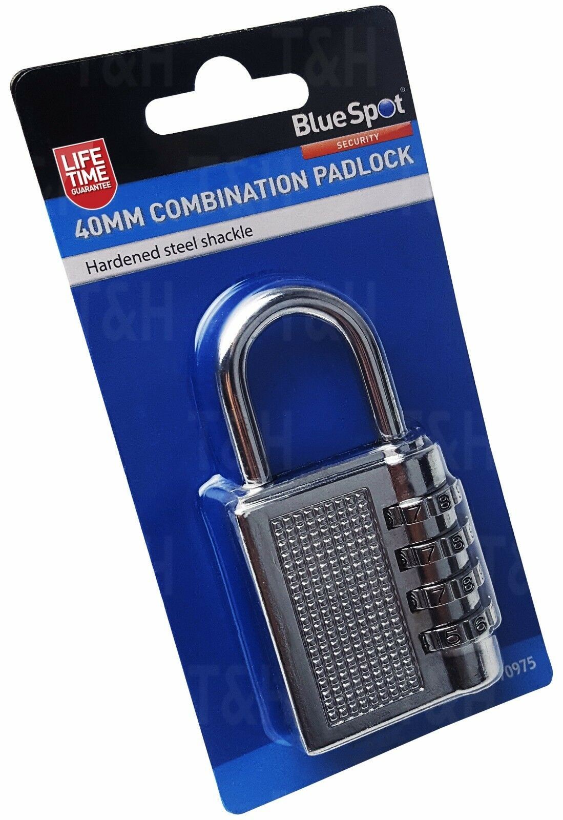 BLUESPOT 40MM COMBINATION PADLOCK