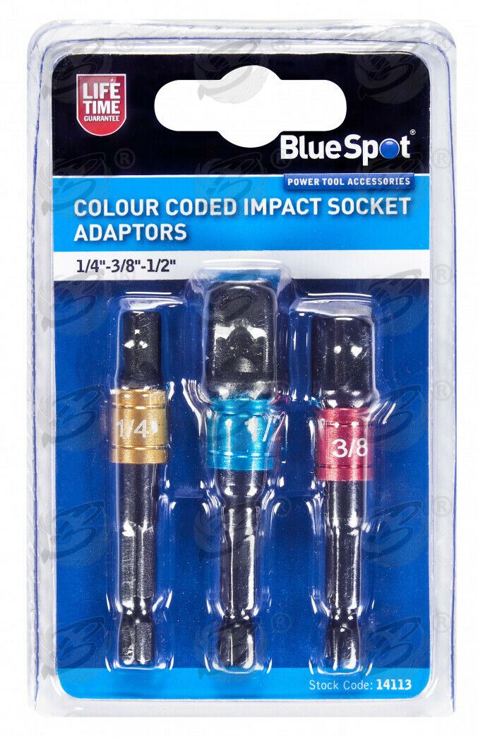 BLUESPOT 3PCS IMPACT DRILL ADAPTER