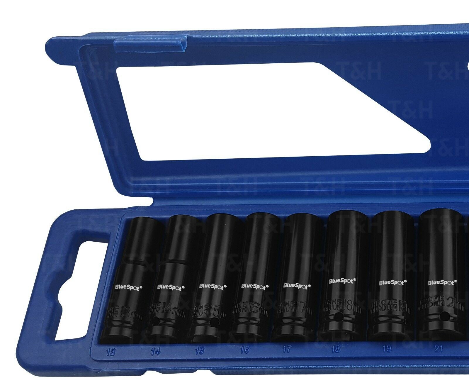 BLUESPOT 1/2" Drive 6 Point 13 Piece DEEP IMPACT Socket Set 13mm - 32mm