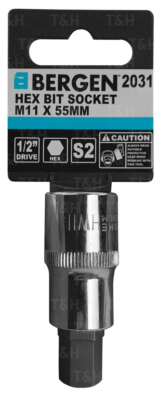 US PRO H11 1/2" DRIVE 55MM LONG HEX BIT SOCKET ( SINGLE )
