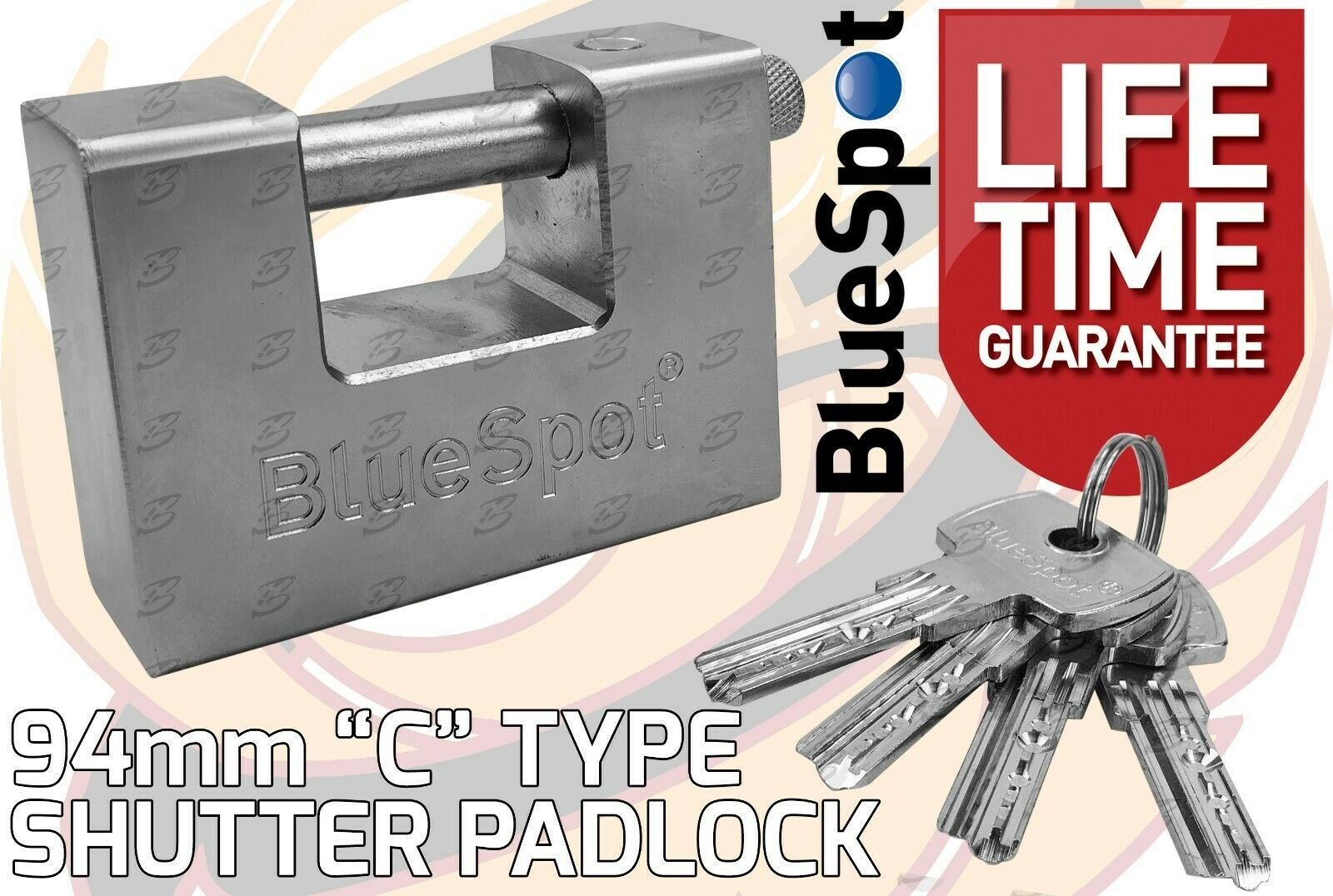 BLUESPOT 94MM SHUTTER "C" TYPE / CONTAINER PADLOCK