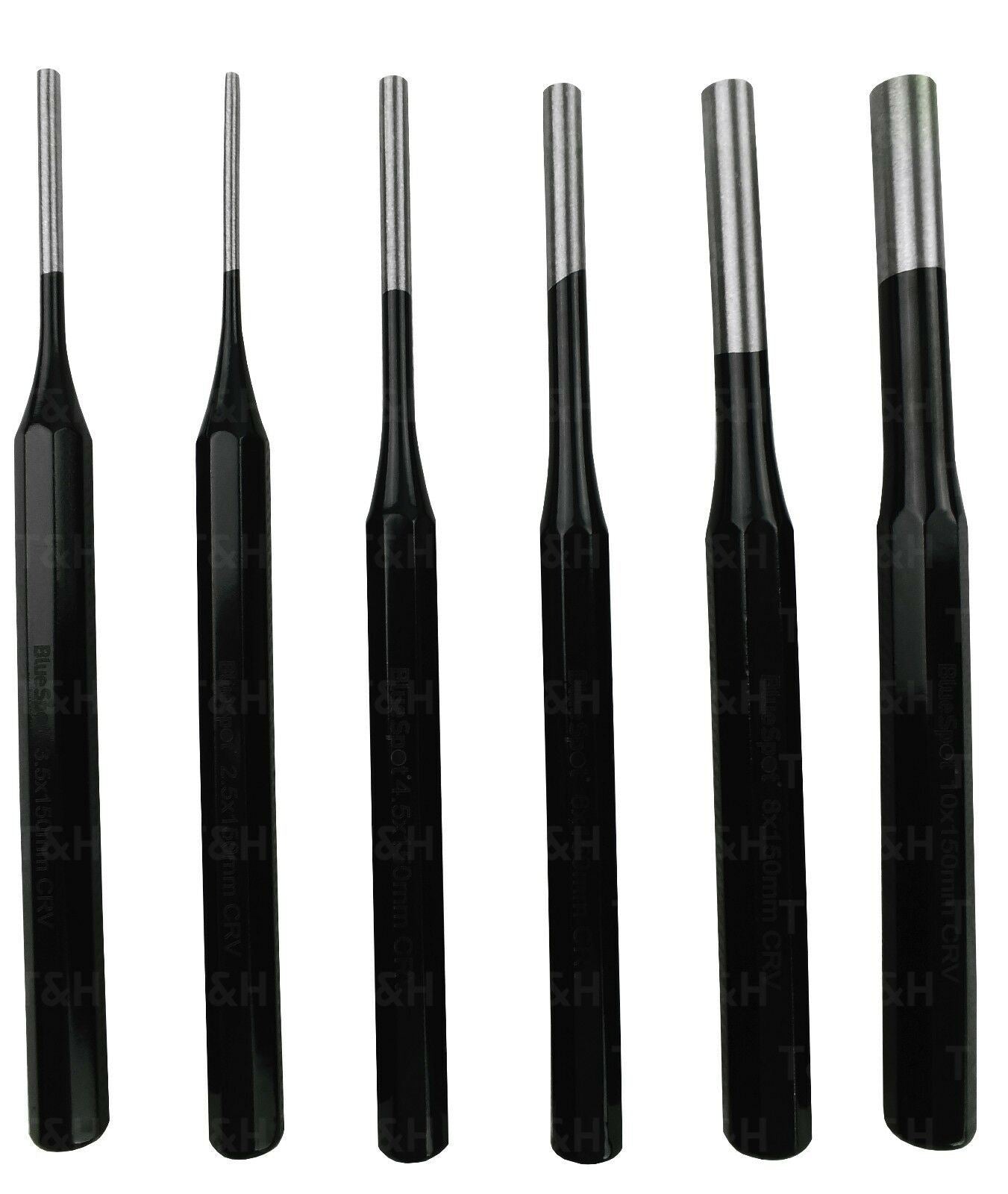 BLUESPOT 6PCS PIN PUNCH SET