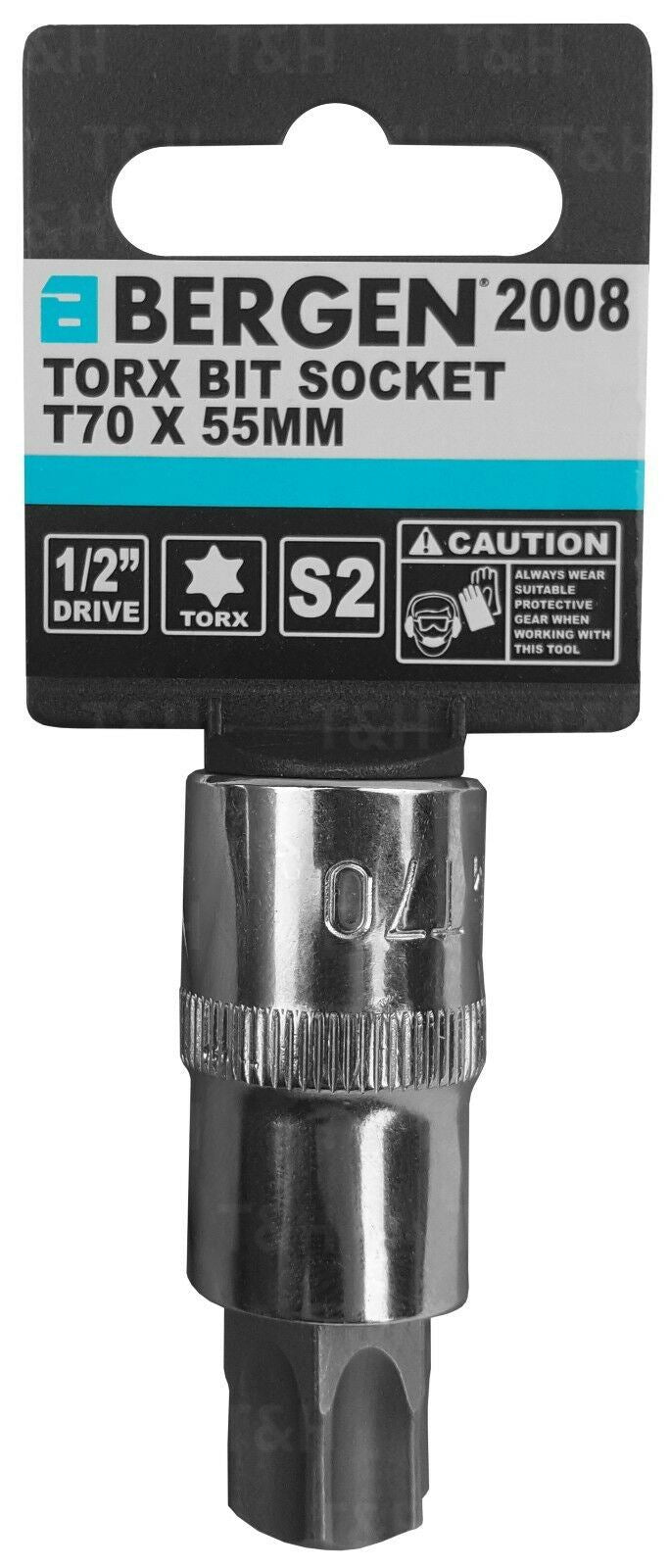 US PRO T70 1/2" DRIVE 55MM LONG TORX BIT SOCKET ( SINGLE )