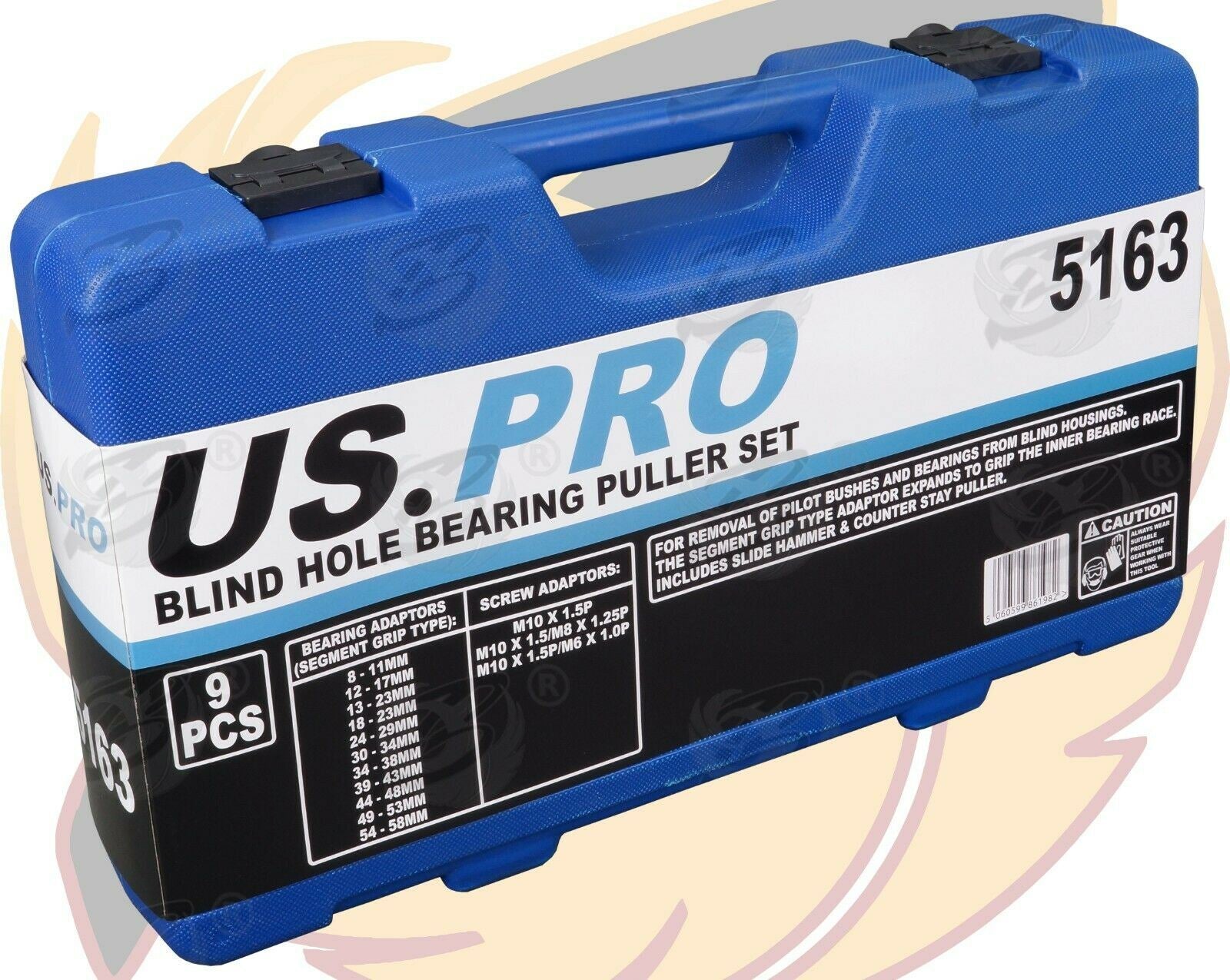 US PRO 16PCS BLIND HOLE BEARING PULLER