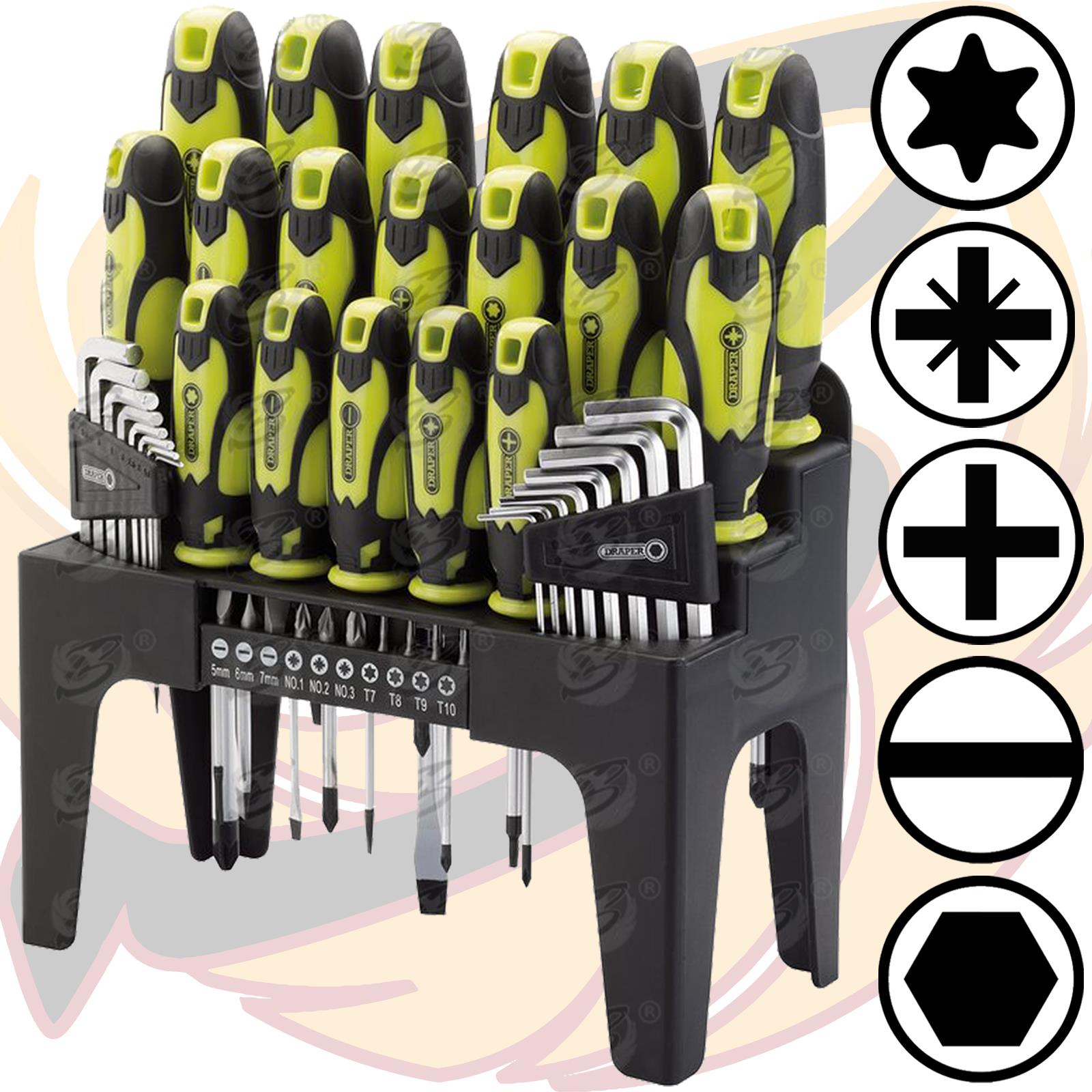 DRAPER 44PCS MAGNETIC SCREWDRIVER & BIT SET
