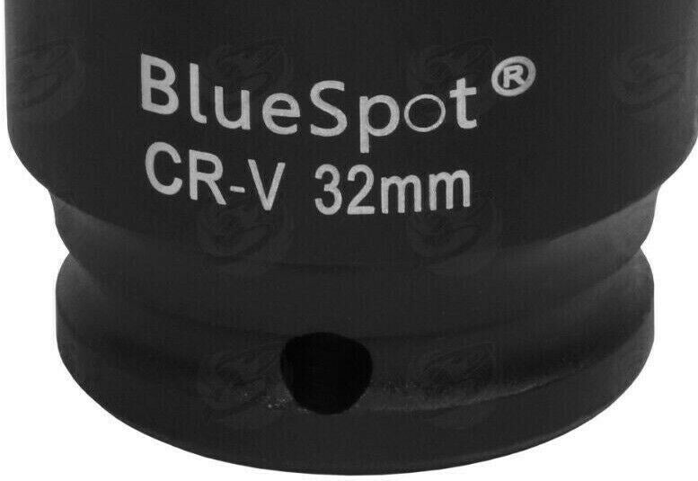 BLUESPOT 16PCS 1/2" DRIVE 6 POINT DEEP IMPACT SOCKETS 10MM - 32MM