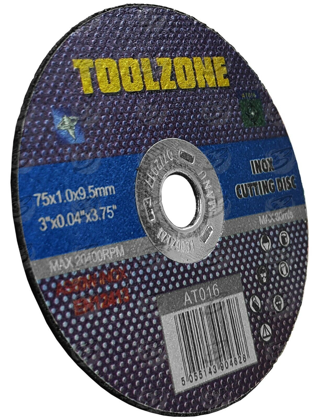 TOOLZONE 3" x 1MM METAL CUTTING DISC ( X 25 )