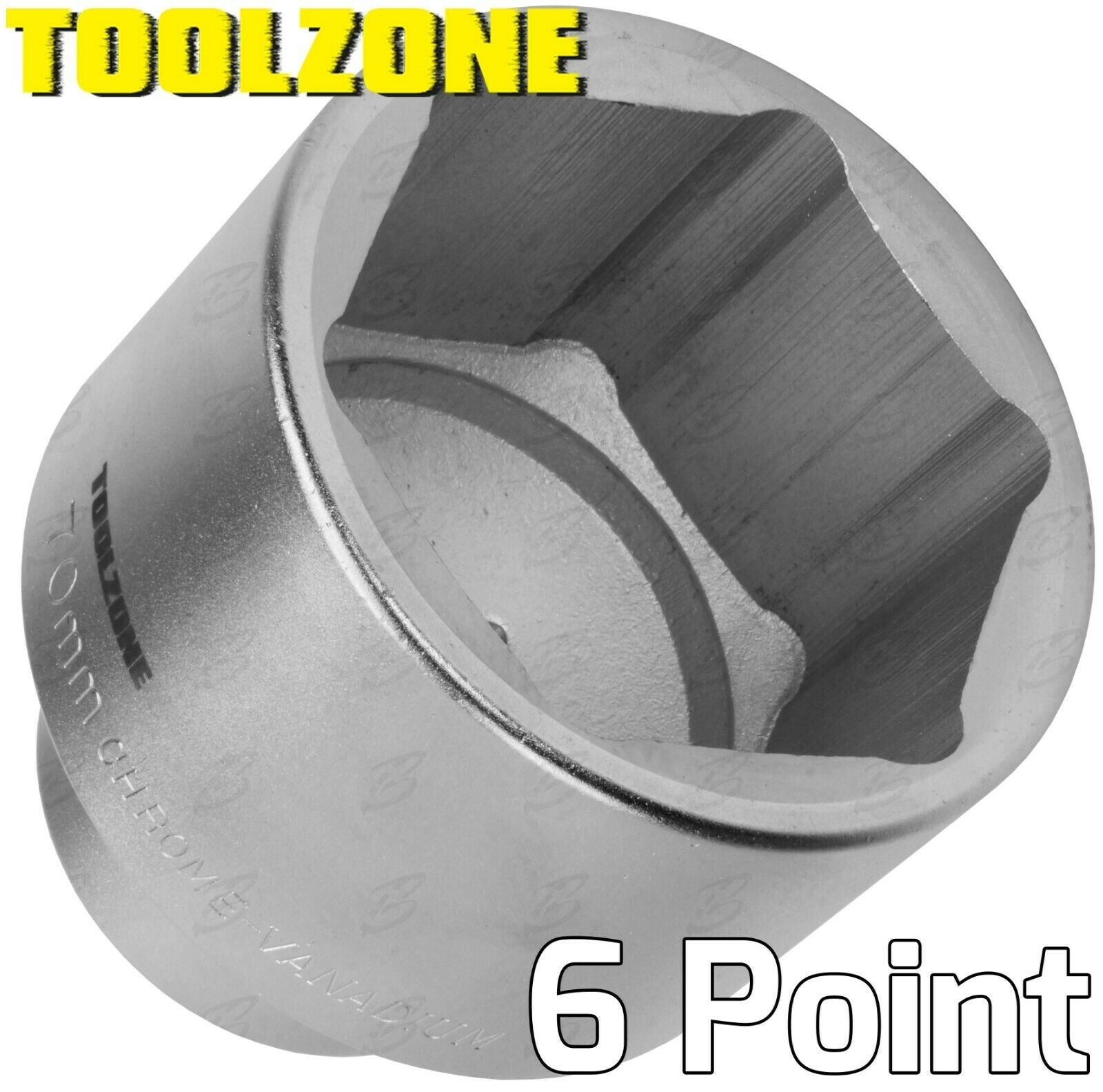TOOLZONE 5PCS 3/4" DRIVE 12 POINT SOCKETS 55MM - 70MM