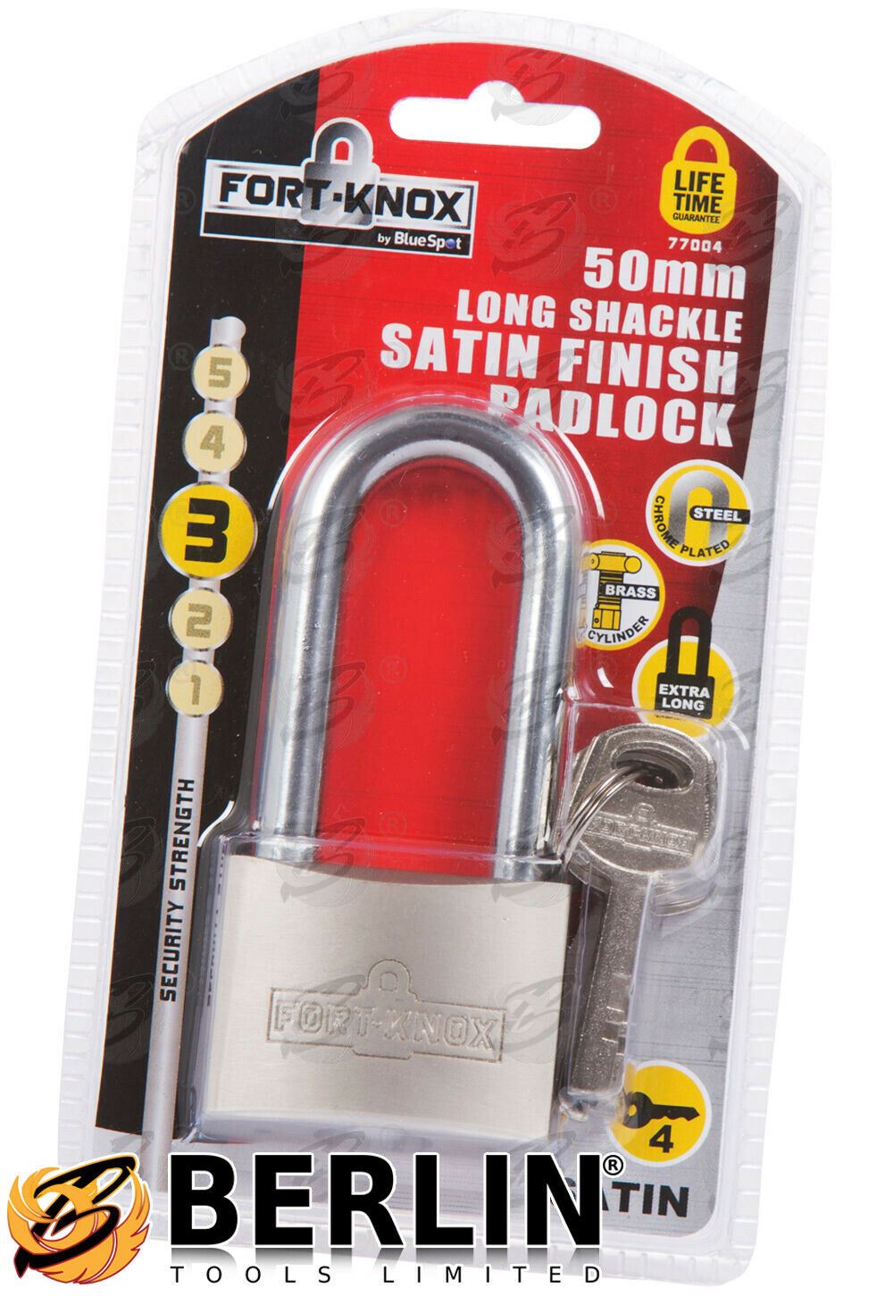 BLUESPOT 50MM LOCK SHACKLE PADLOCK