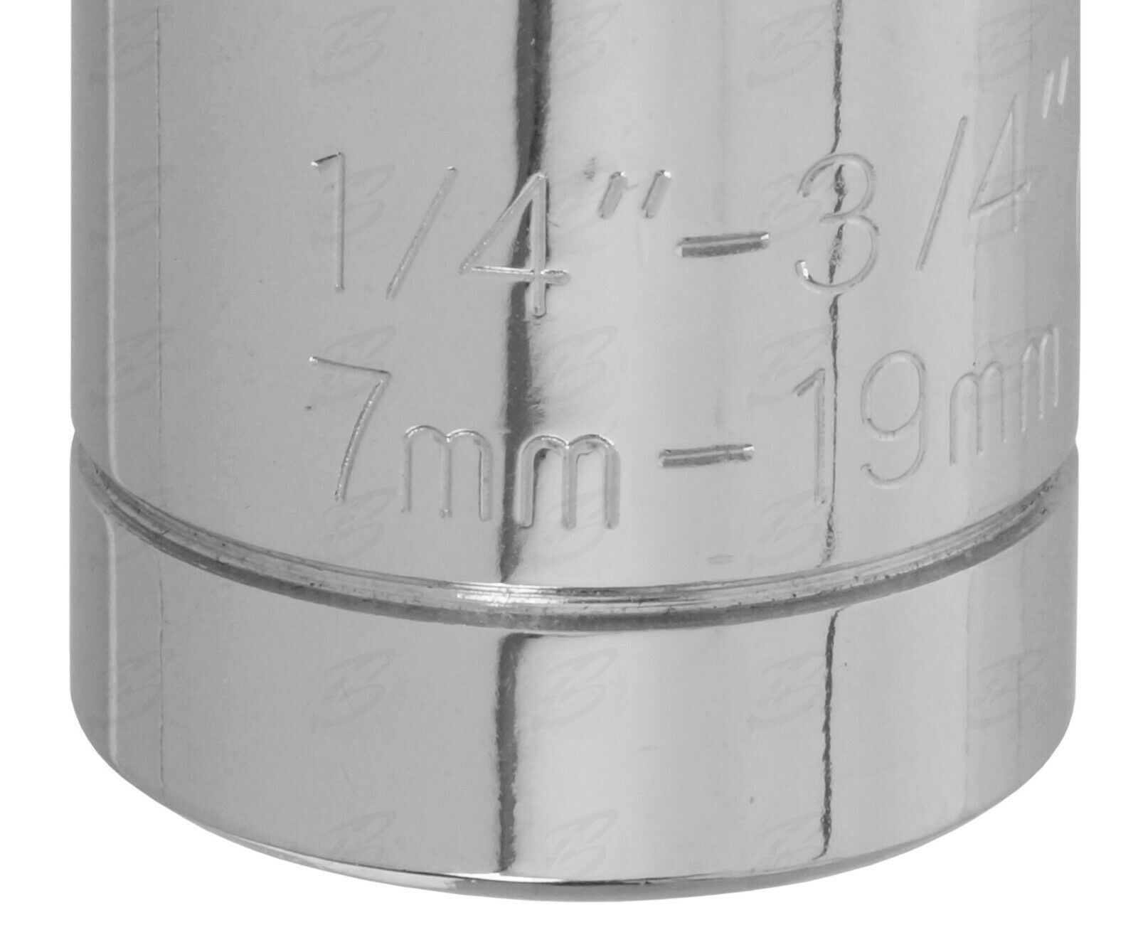 US PRO 3/8" DRIVE UNIVERSAL GRIPPER SOCKET 7MM - 19MM
