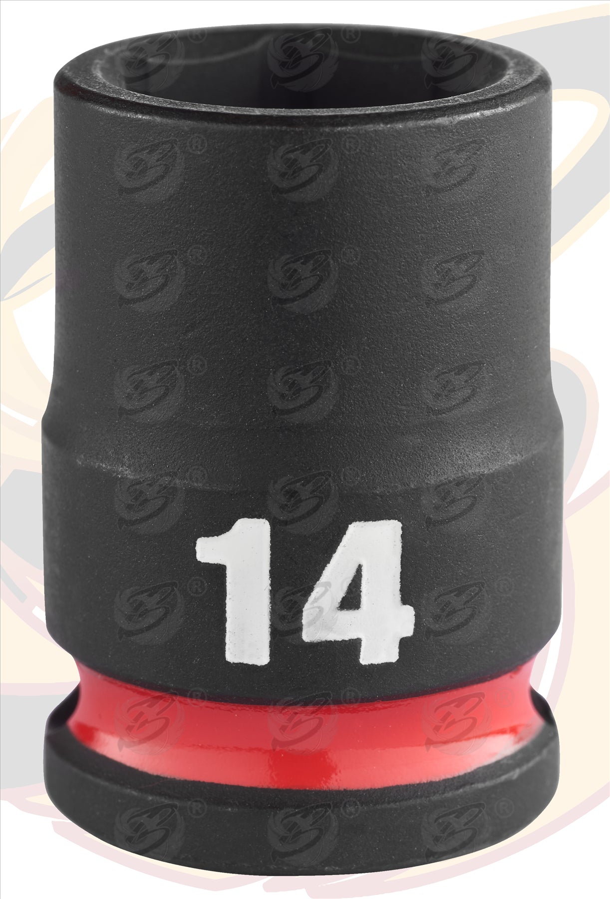 MILWAUKEE 14MM 3/8" DRIVE 6 POINT SHALLOW IMPACT SOCKET ( SINGLE )