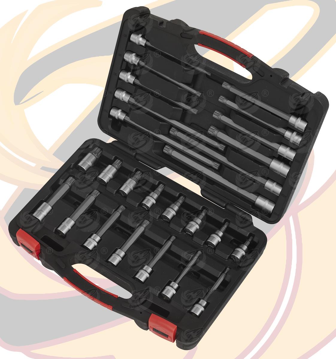 SEALEY 26PCS 3/8" DRIVE SPLINE BIT SOCKETS M5 - M16