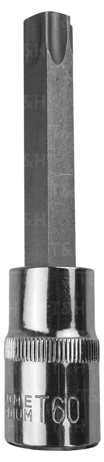 BERGEN T60 1/2" DRIVE 100MM LONG TORX BIT SOCKET ( SINGLE )